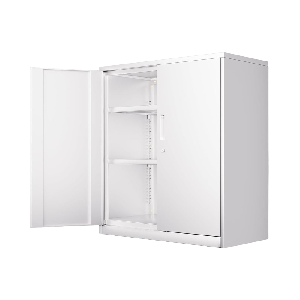 File Cabinet - # Armário de Arquivo Metálico Branco
