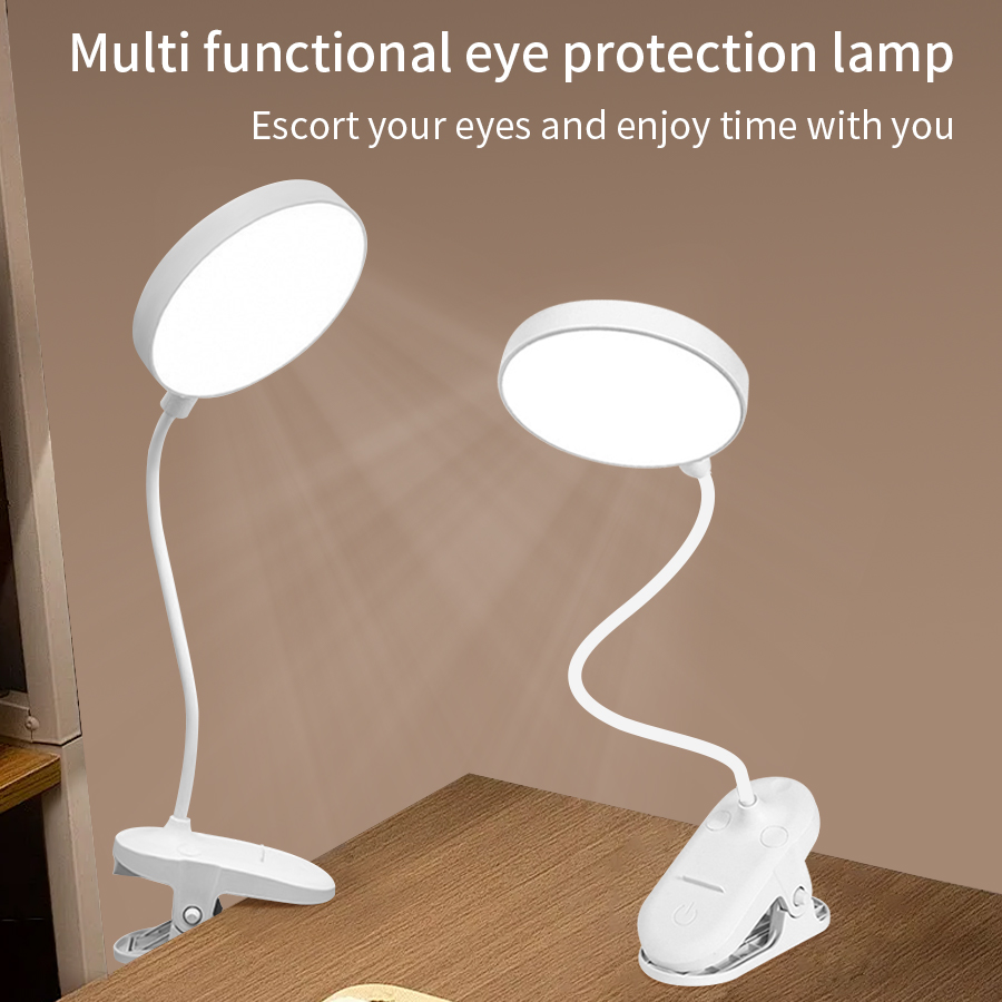 Desk Lamp - Luminária de Mesa LED com Clip
