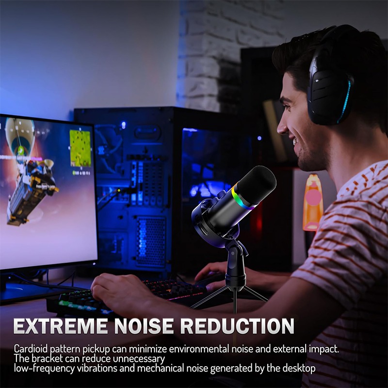 Monitor Stand - Microfone USB para Jogos com Suporte