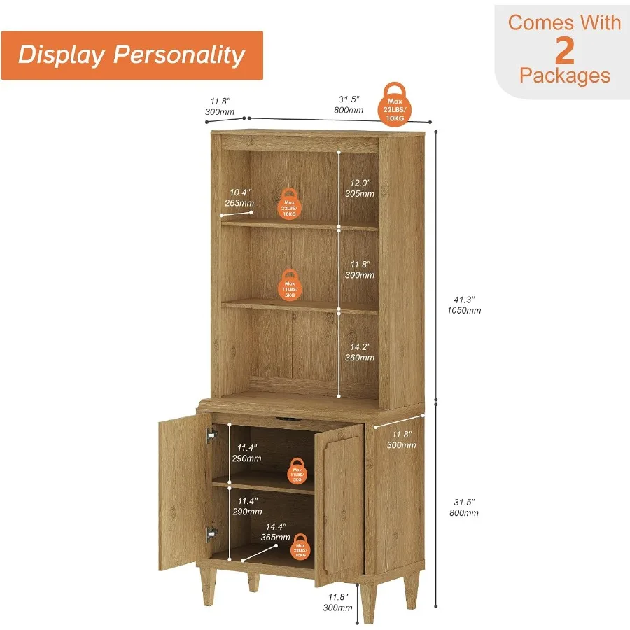 Estante alta de 72,8 cm com po - Bookshelf avaliação e preço