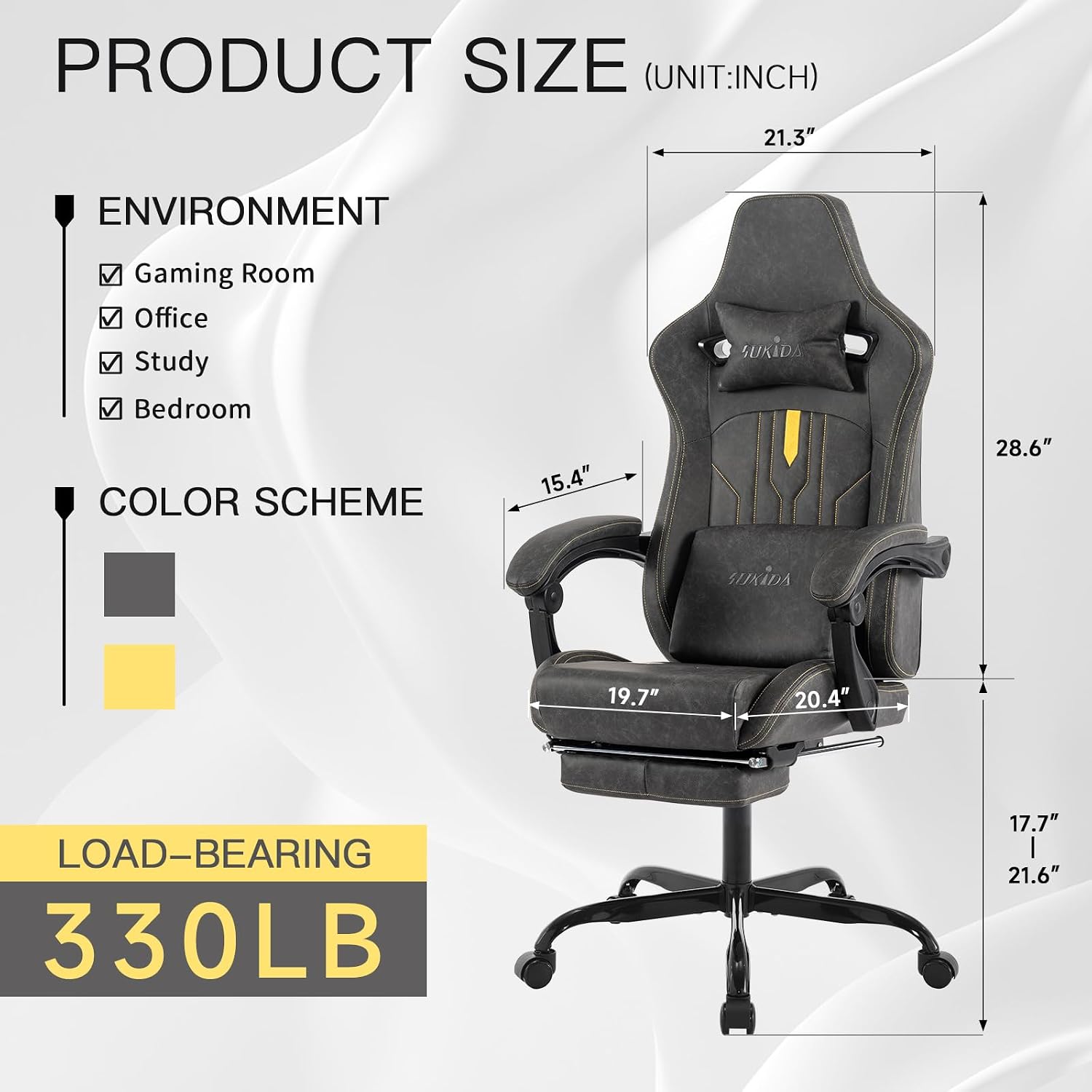 Cadeira de jogos com apoio par - Office Chair Cushion avaliação e preço