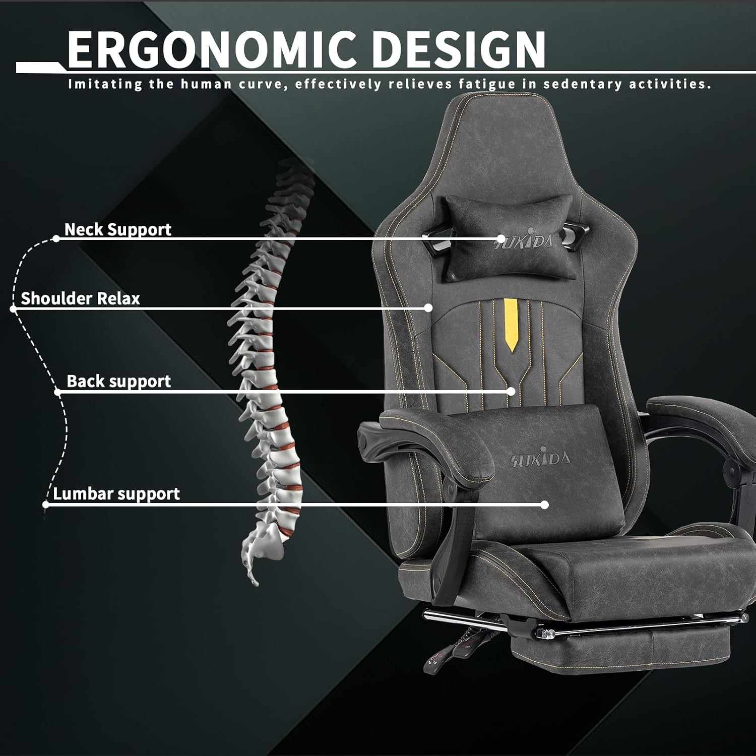 Cadeira de jogos com apoio par - Office Chair Cushion avaliação e preço