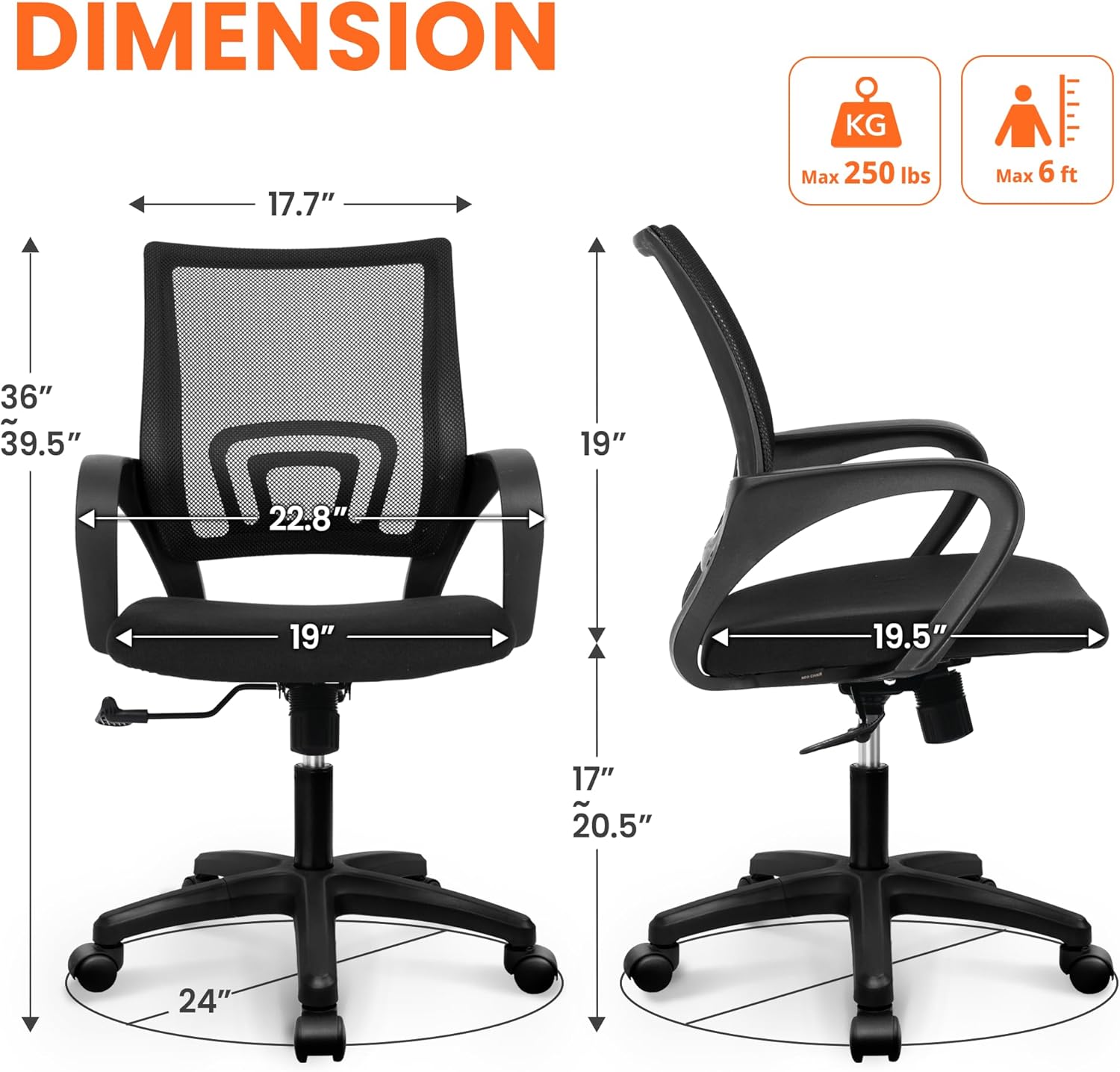 Cadeira de Escritório Ergonômi - Office Chair avaliação e preço