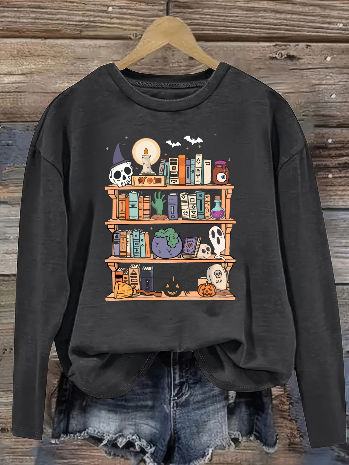 Camiseta Feminina Casual de Ma - Bookshelf avaliação e preço