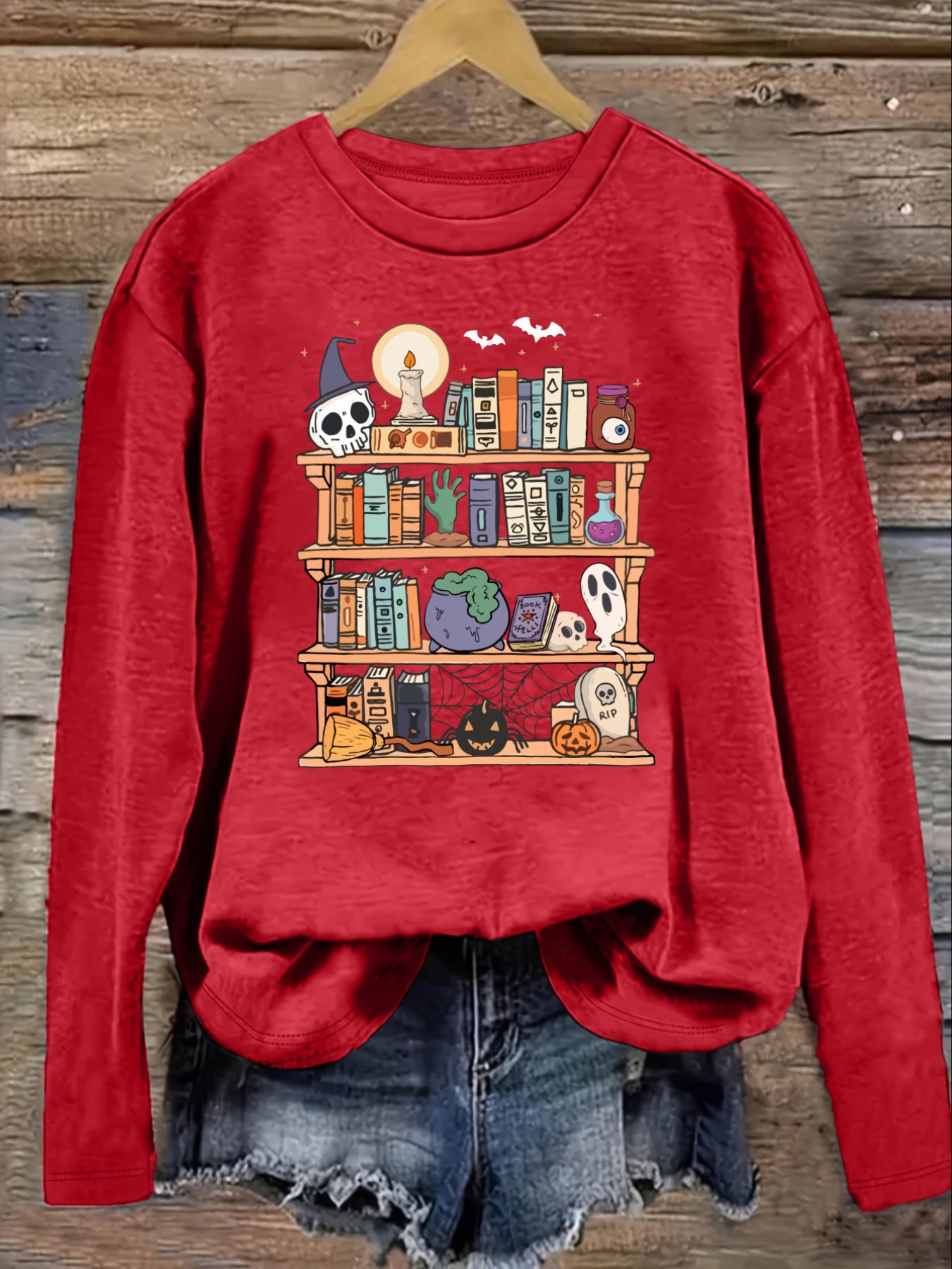 Camiseta Feminina Casual de Ma - Bookshelf avaliação e preço