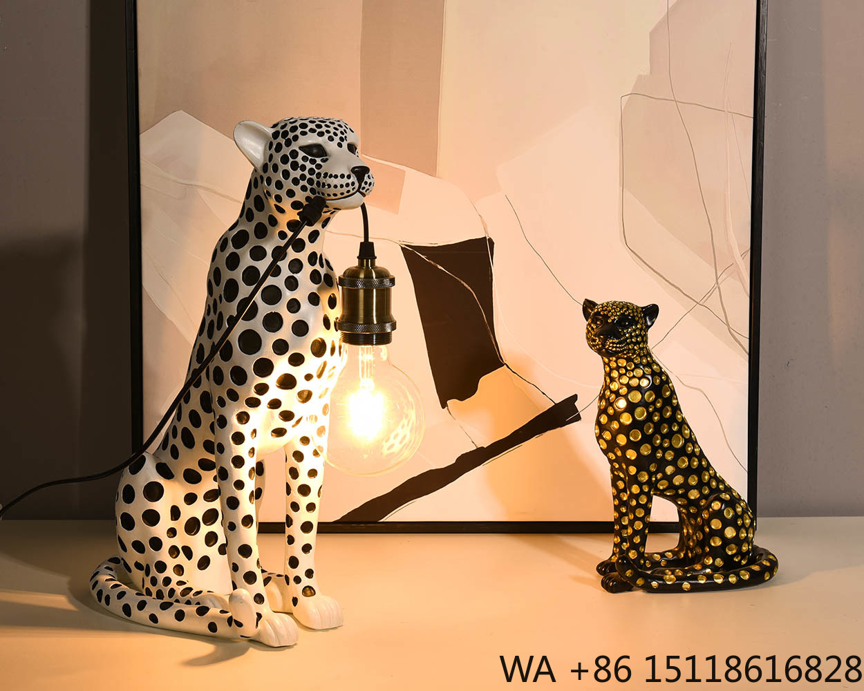 Escultura de Resina de Leopard - Office Furniture Brands avaliação e preço
